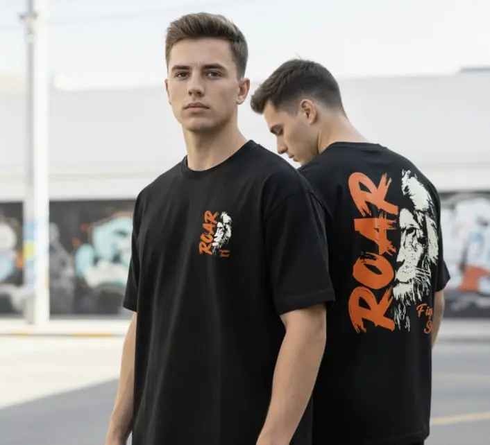 PREMIUM ROUND NECK PRINTED OVERSIZED T-SHIRT